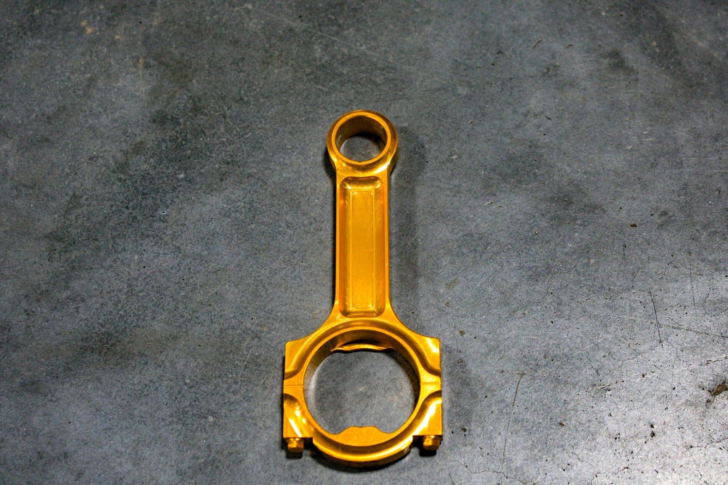 Gold anodized billet aluminum bottle opener from Big Chips CNC